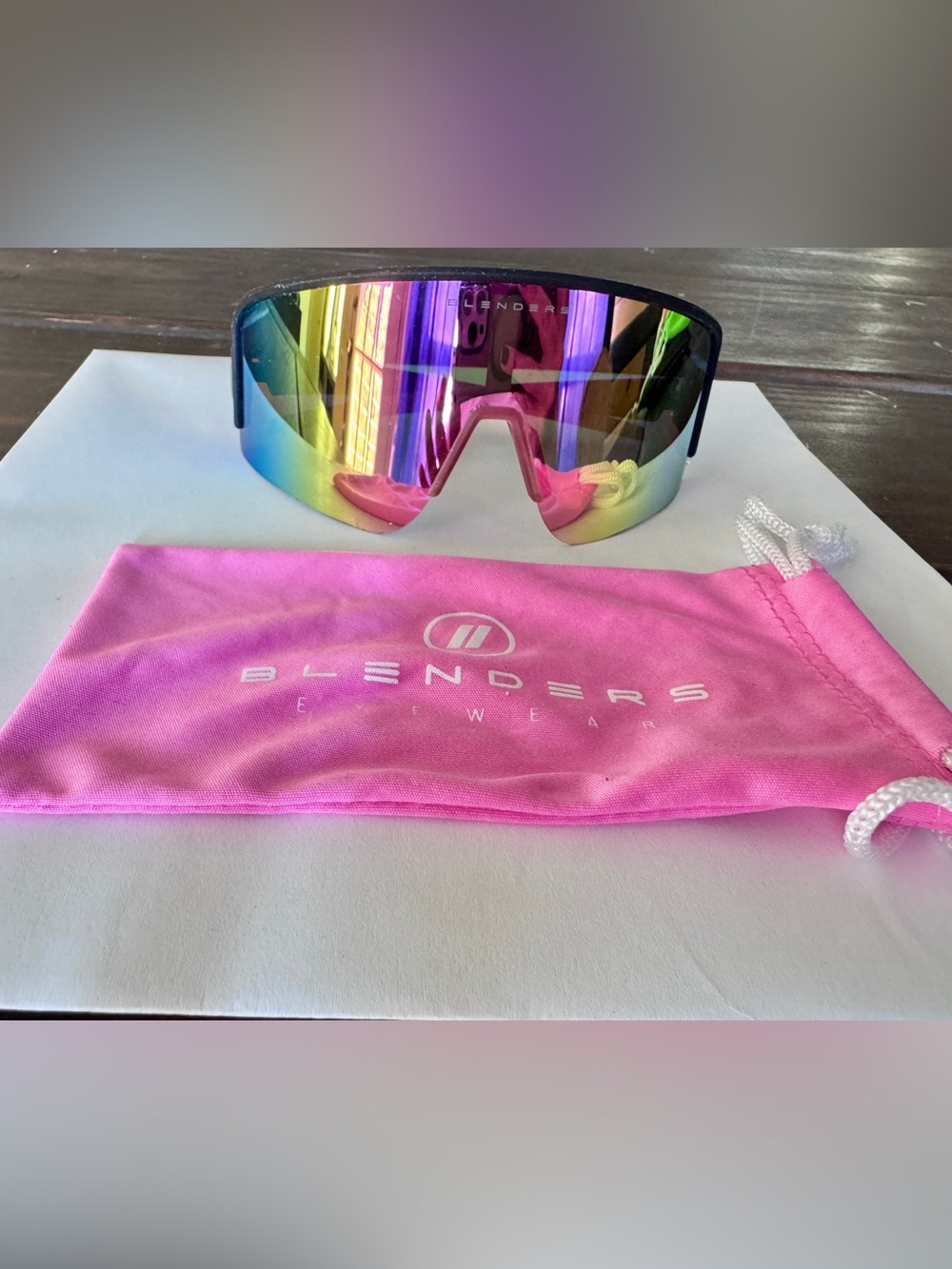Blenders Eyewear Women's Rainbow Shield Sunglasses - Multicolor Mirror